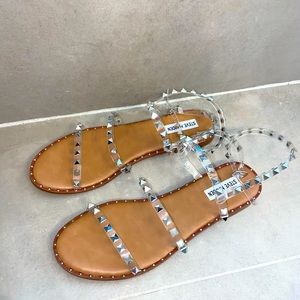 Steve Madden travel clear sandals